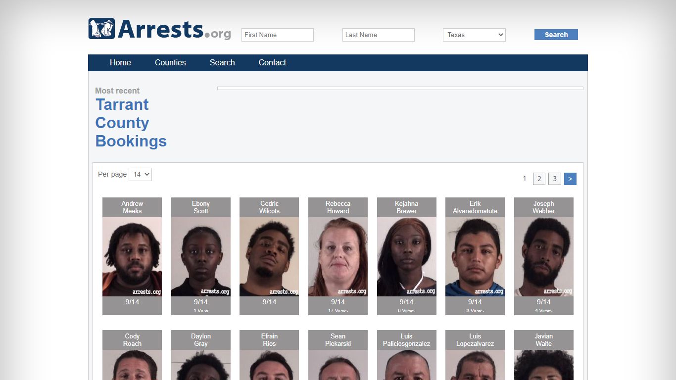 Tarrant County Arrests and Inmate Search